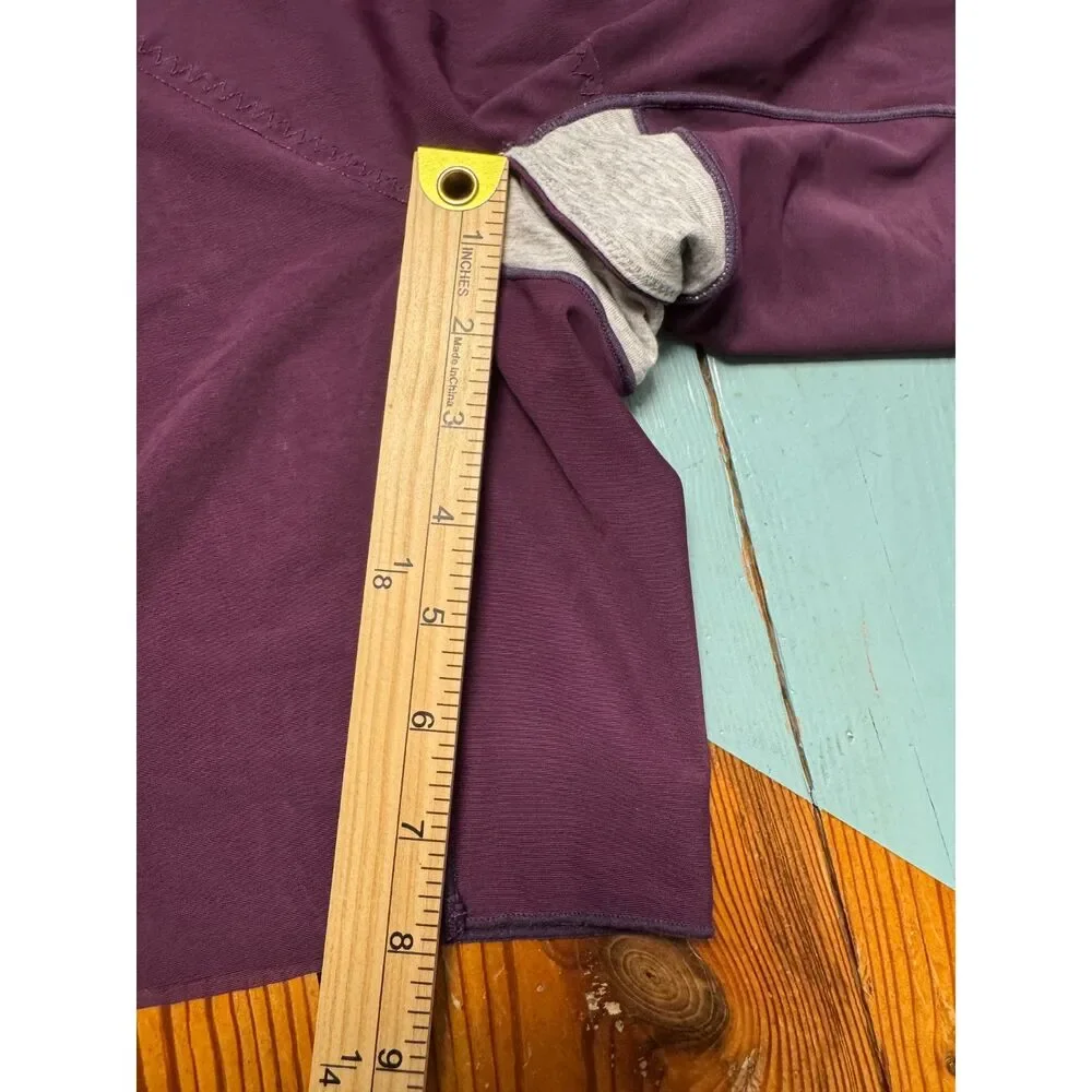 Popilush XL Plum Maxi Dress Built-In Shapewear Square Neck Long Sleeve Bodycon - Picture 7 of 11
